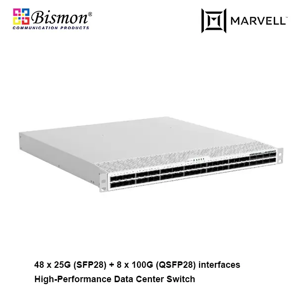 48-Port 25G SFP28 with 8-Port 100G QSFP28 High-Performance Data Center Switch(Marvell)